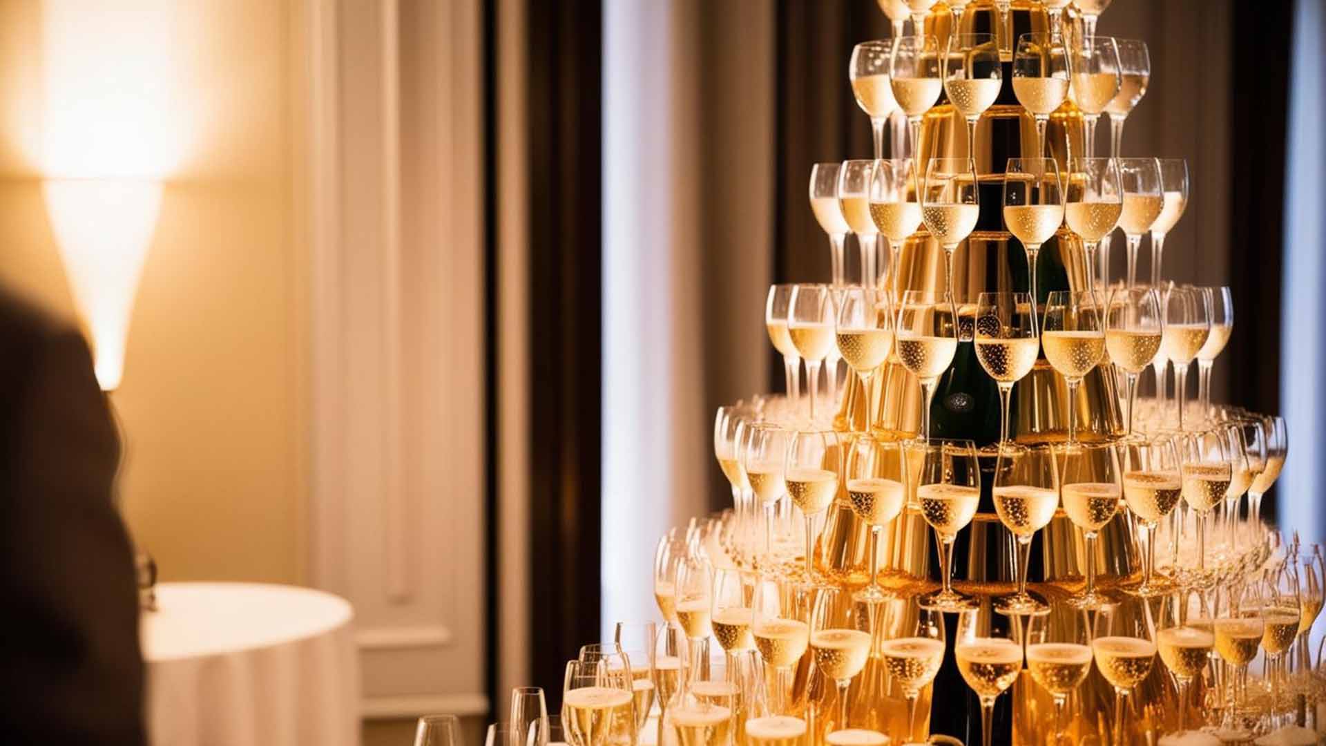 シャンパンタワー